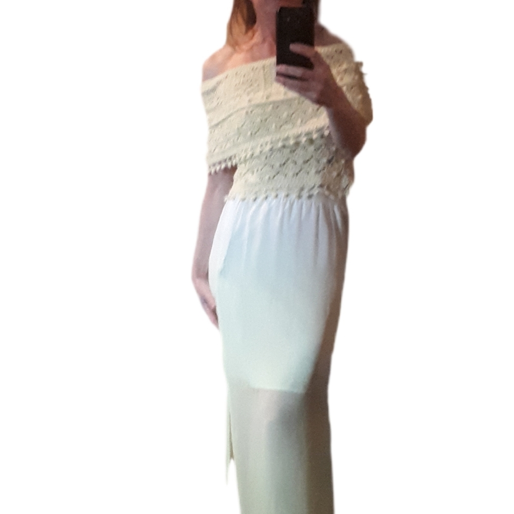 Zara Yellow Off The Shoulder KnitTop